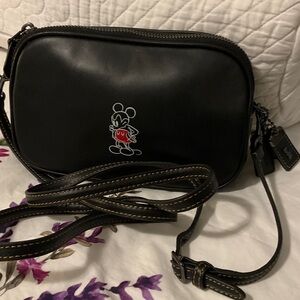 Disney-Coach Black Crossbody Bag.
